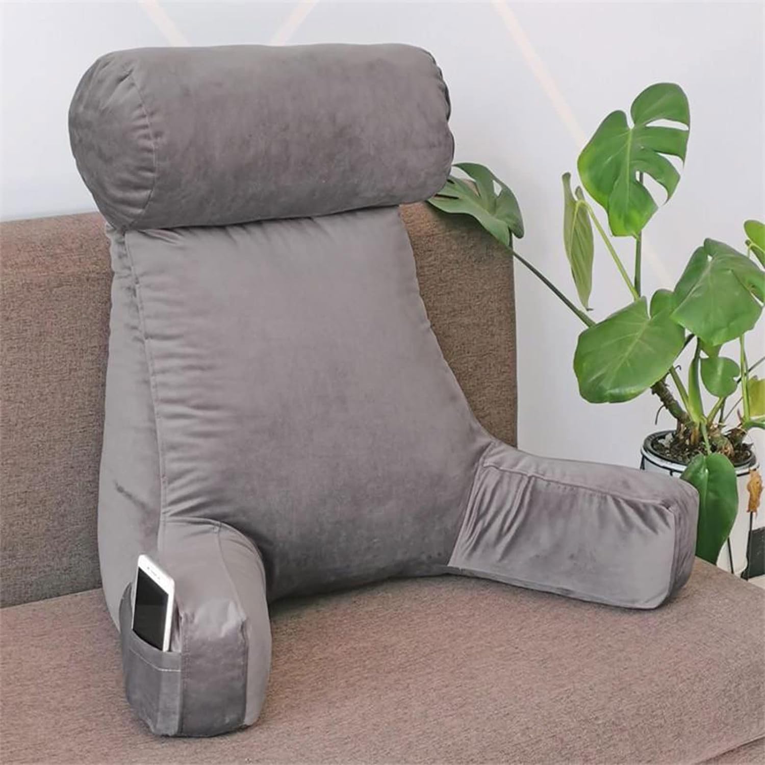 Erweicet Reading Pillow Memory Foam Throw Pillow Armrest Cushion Pregnant Woman Lumbar Back Sofa Backrest Inner Liner Dismantling Washing