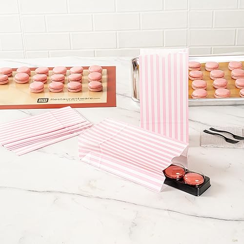 Miniatura 6 de Bag Tek - Bolsas de almuerzo desechables de 2 libras, 100 bolsas resistentes para llevar, parte inferior plana, ideal para restaurantes, cafeterías