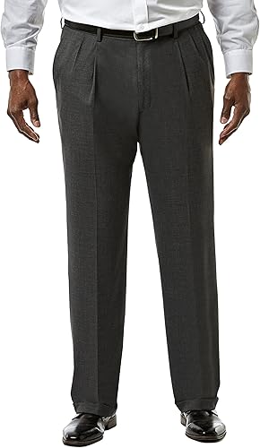 Haggar J.M Premium - Pantalón separado para hombre, ajuste clásico y recto, tallas regulares y grandes y altas