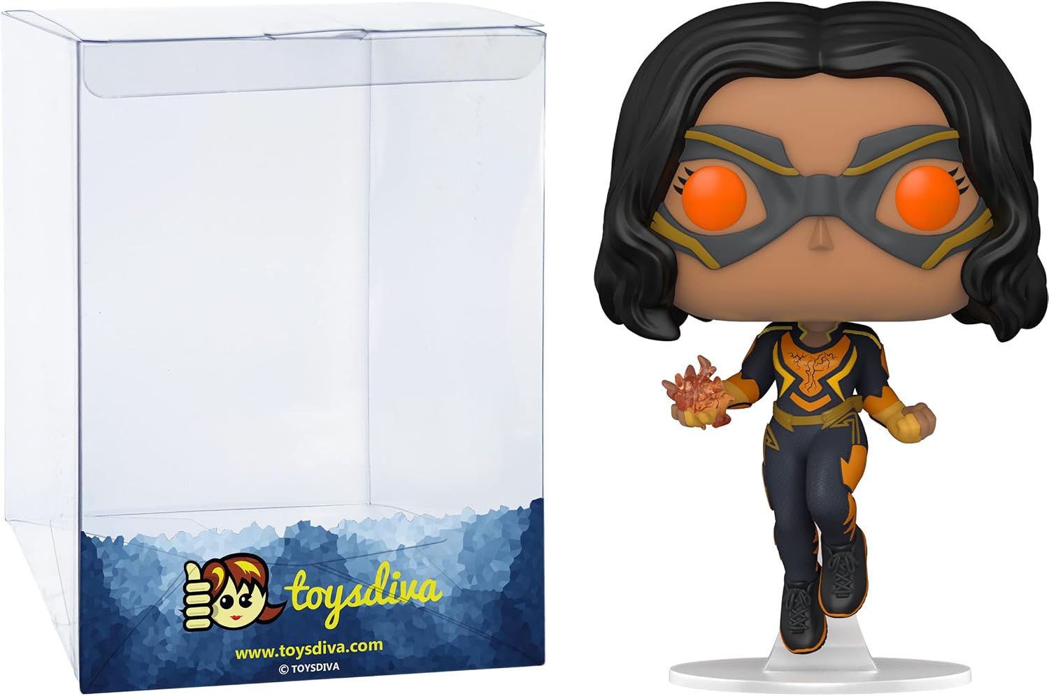 Funko Lightning: P o p ! TV Vinyl Figurine Bundle with 1 Compatible 'ToysDiva' Graphic Protector (427-57590 - B)