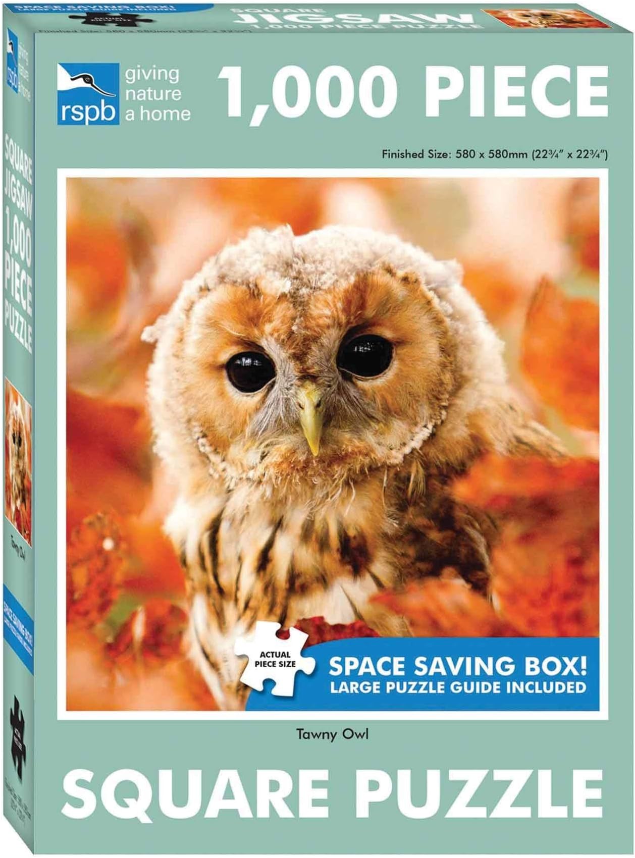 Otter House 1000 Piece Square Jigsaw Puzzle- Tawny Owl