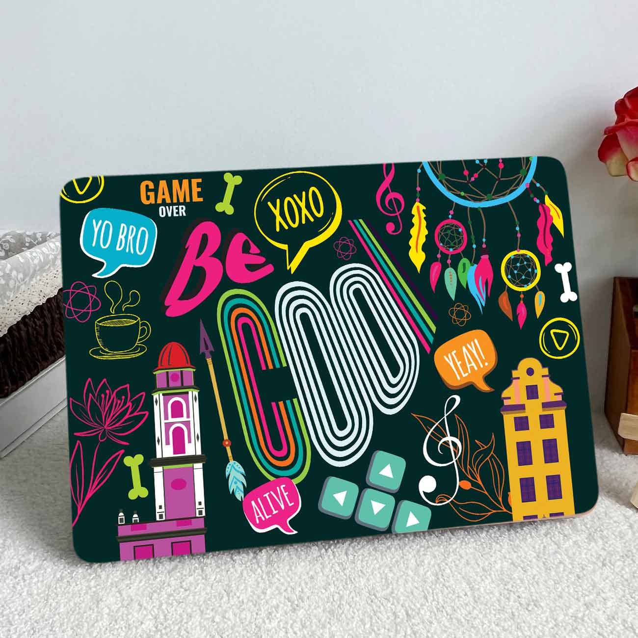 Walllane Premium Finish Bubble-Free Vinyl Laptop Sticker for HP Dell Lenovo LG Acer Asus Apple Laptops up to 16 inches Laptop - Psychedelic Doodle Art HD Printed Laptop Skin (B0B8TFLCRK) Amazon Price History, Amazon Price Tracker