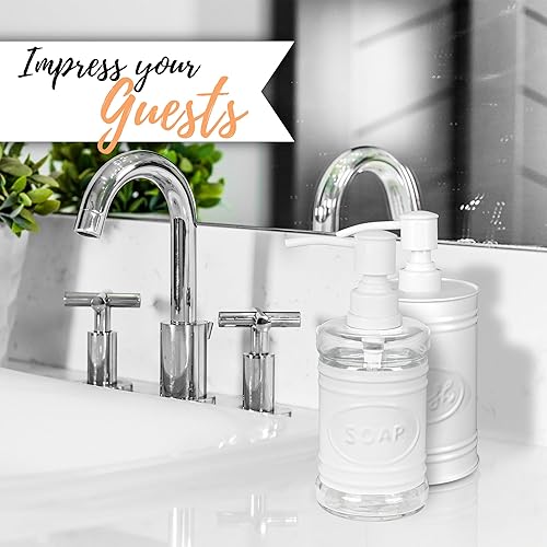 Miniatura 5 de Autumn Alley Dispensador de jabón galvanizado para cocina, dispensador de jabón líquido para baño, dispensador para lavado de manos, desinfectante,