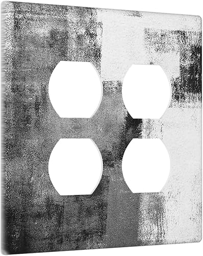 Miniatura 14 de Placa Decorativa de Pared Beige Boho de Mediados de Siglo Sol Abstracto 1-Gang Retro Años 70 Arte Geométrico Moderno con Arco Eléctrico Interruptor