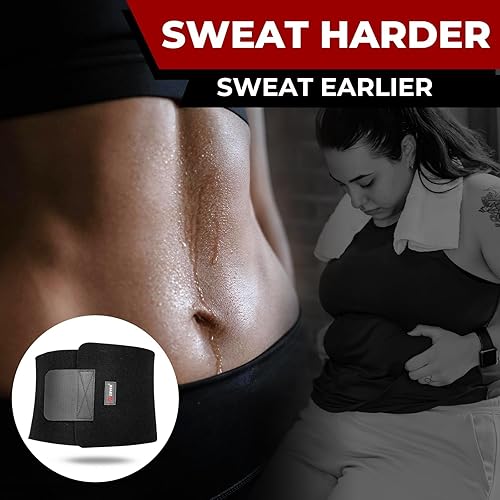 Miniatura 3 de ZOYER Entrenador de cintura para mujer, cinturón reductor de cintura de neopreno, banda de sudor para sudar más, aumenta la estabilidad central,