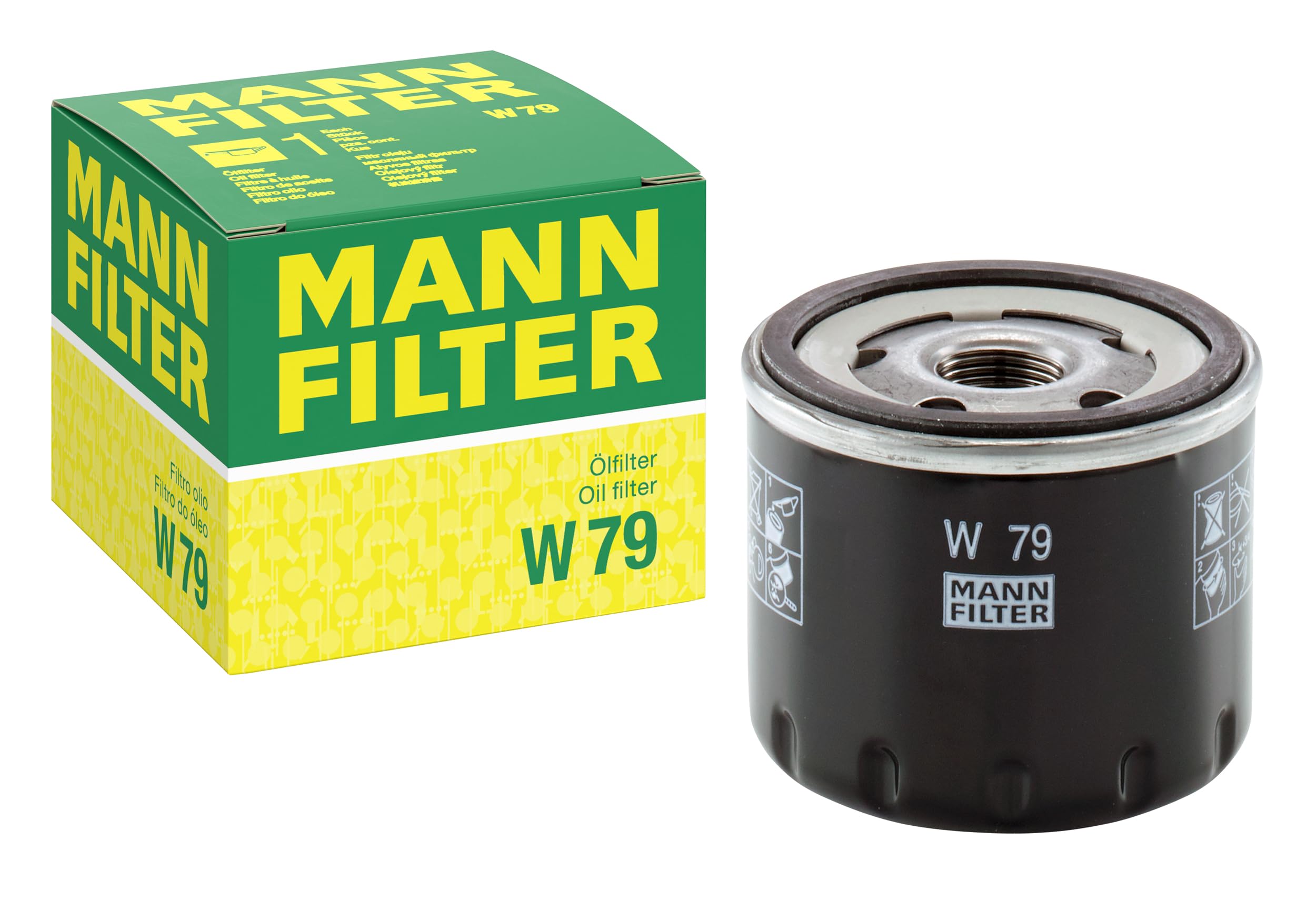 MANN-FILTER Original Oil filter W 79 – For Passenger Cars