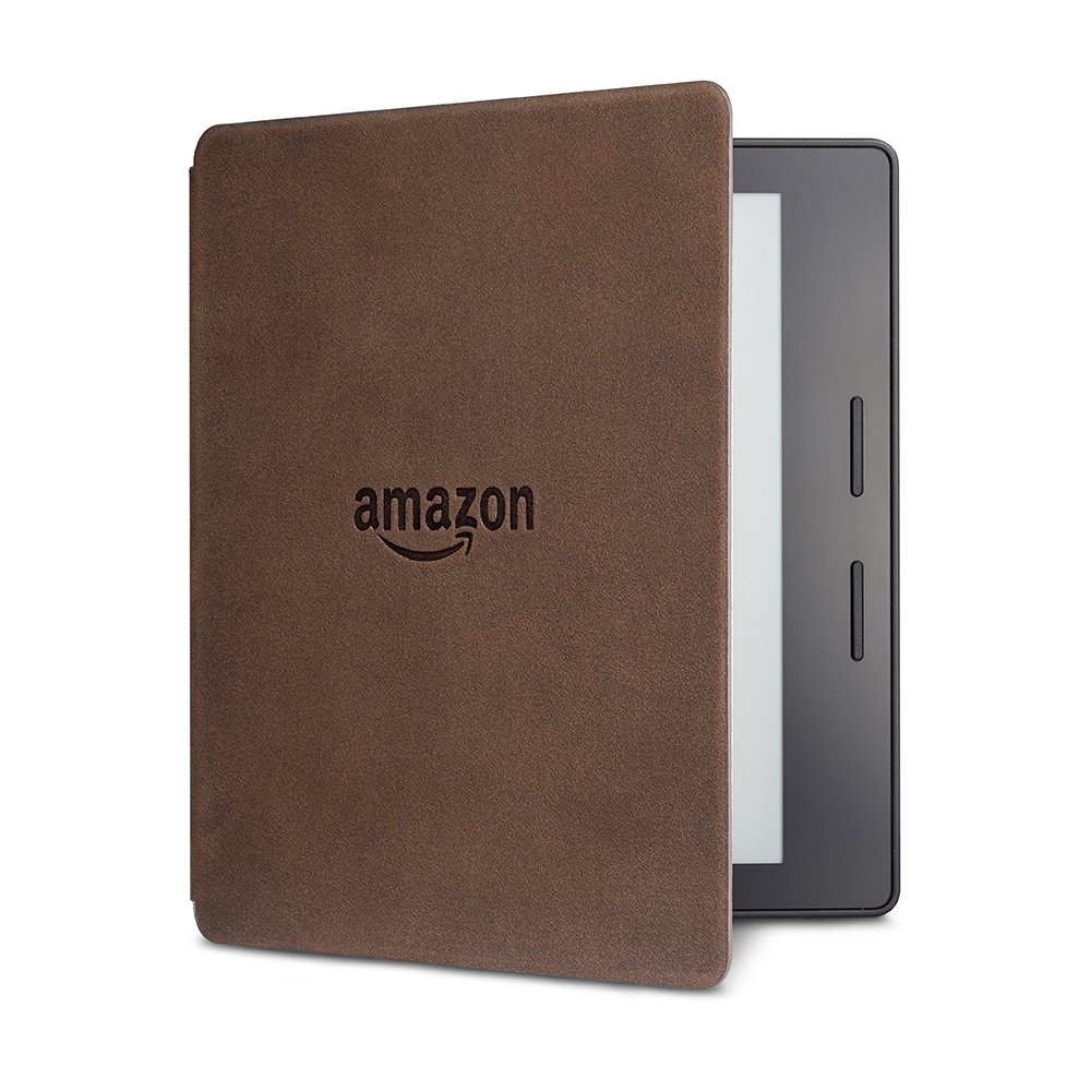 Amazon - Custodia-caricatore in pelle premium per Kindle Oasis, Noce