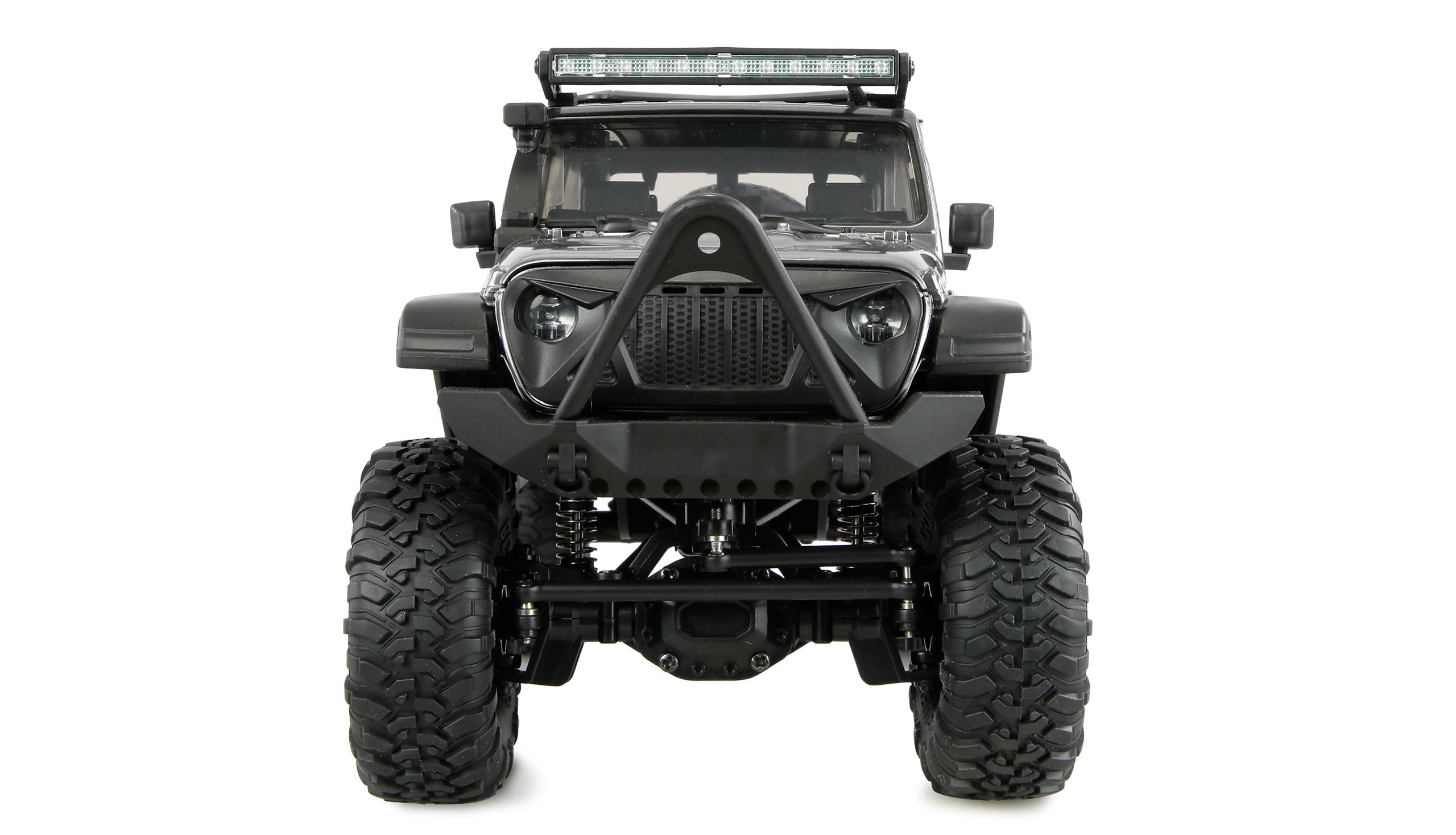 Amewi AMXRock Mini-Crosstrail Scale Crawler 4WD 1:16 RTR szary wraz z pilotem zdalnego sterowania, akumulatorem, kablem do ładowania