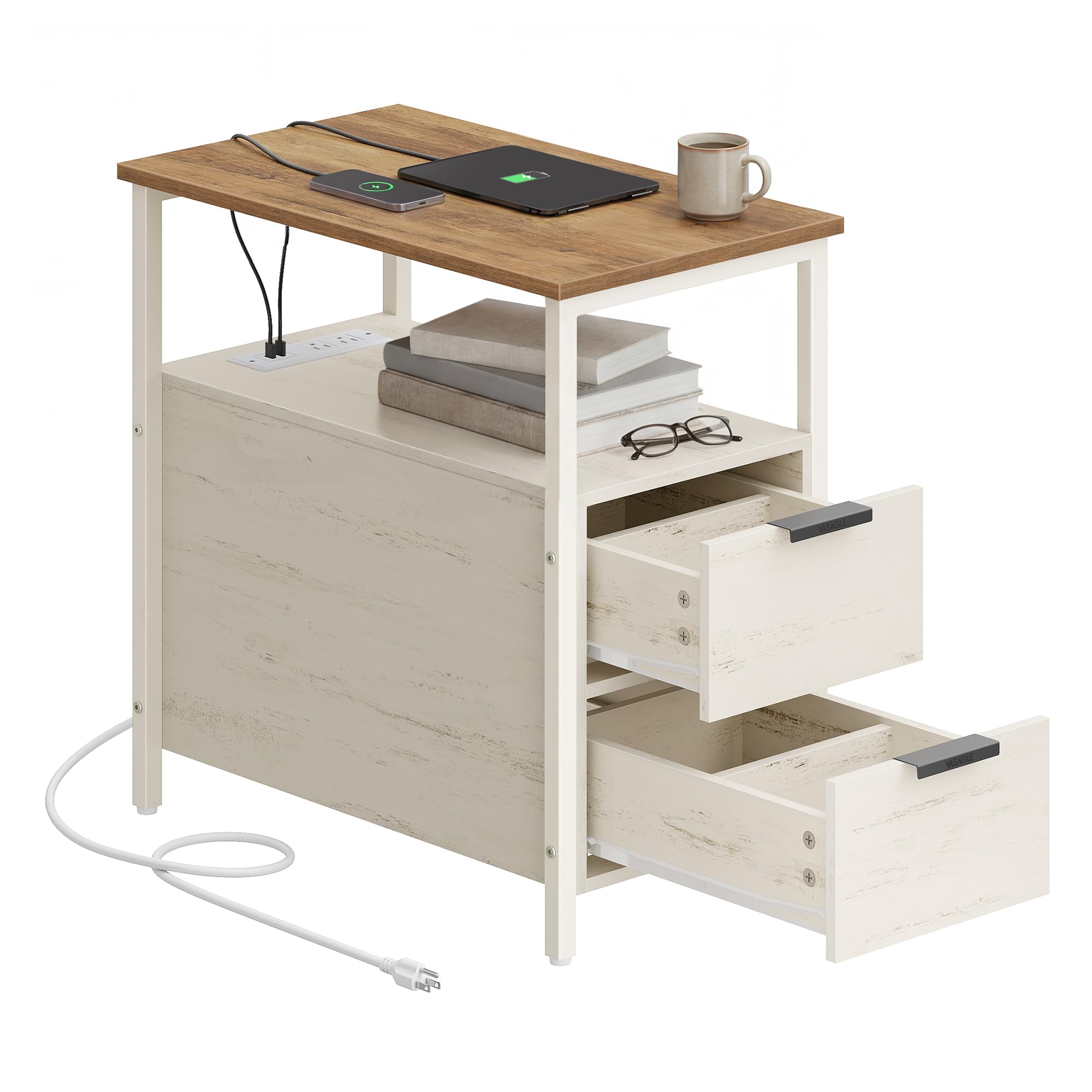 VASAGLE Slim Nightstand