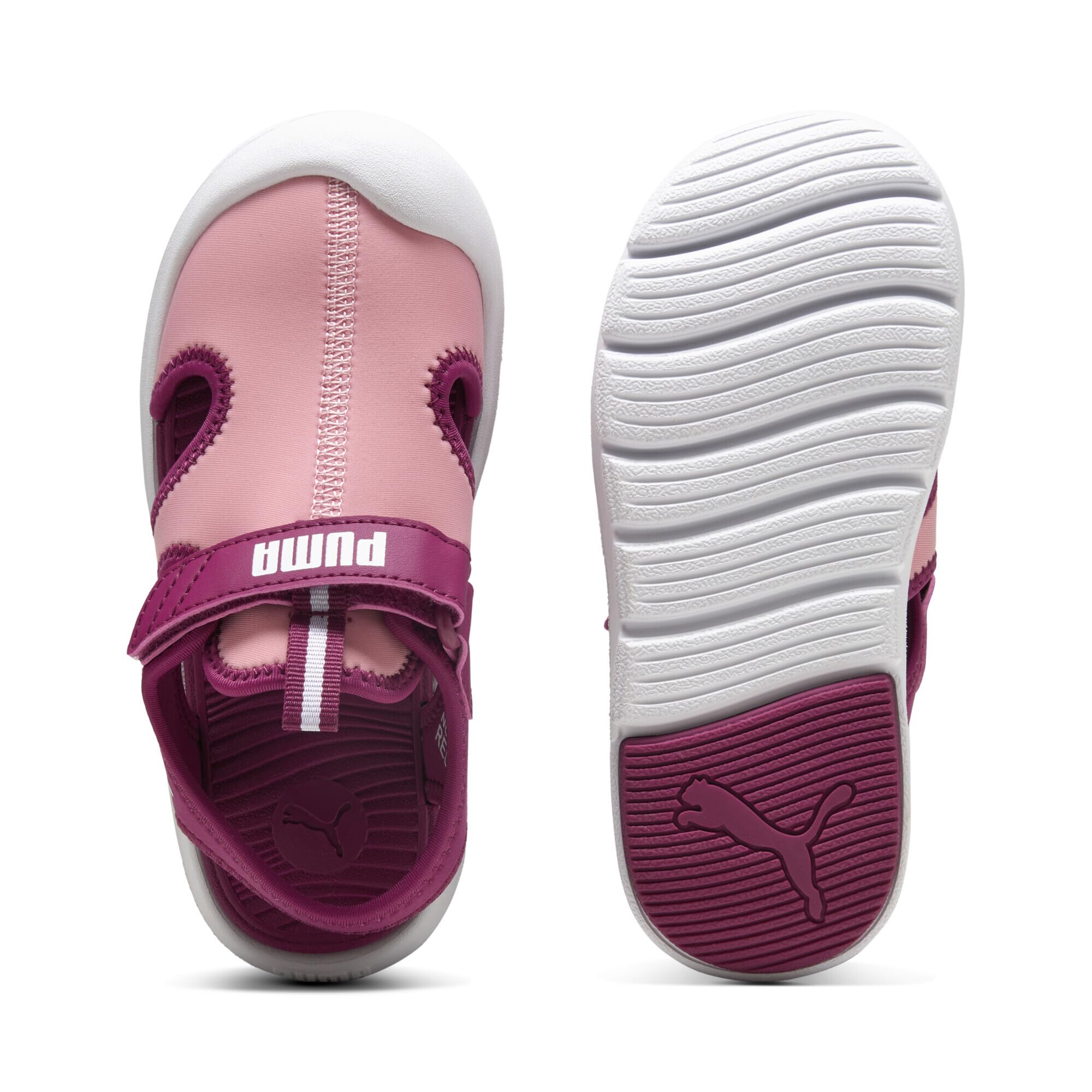 PUMA Fun Racer Sandal V PS, Slide, PINKSCAPE-Berry White, 22 EU