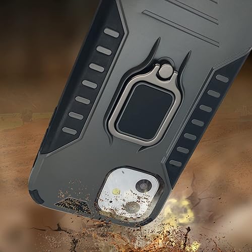 Miniatura 5 de MODOS LOGICOS Funda para iPhone 11, funda protectora de doble capa a prueba de golpes con soporte de anillo giratorio de metal 360 integrado,