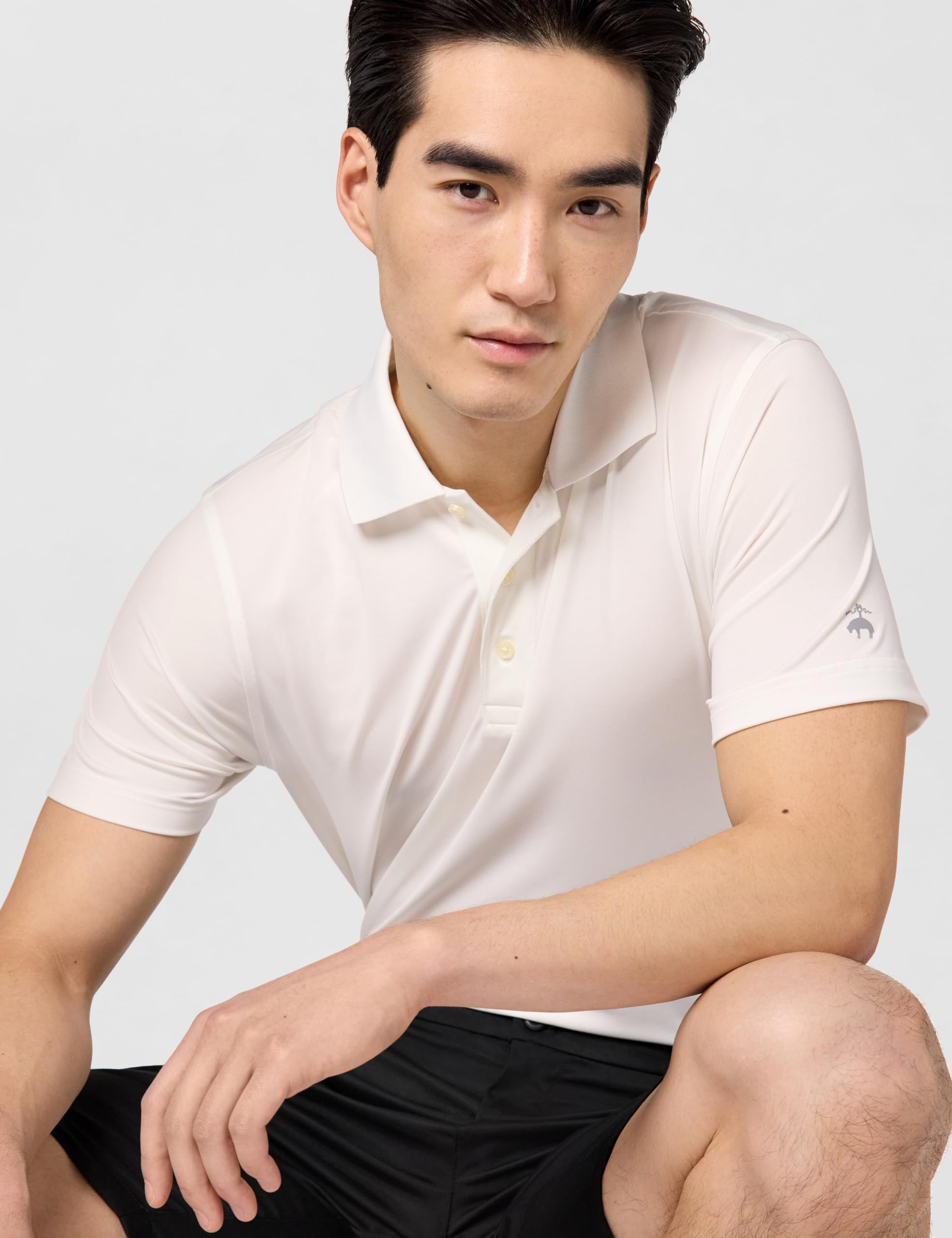Brooks Brothers Performance Stretch koszulka polo z krótkim rękawem Solid Mężczyźni Performance Stretch koszulka polo z krótkim rękawem Solid