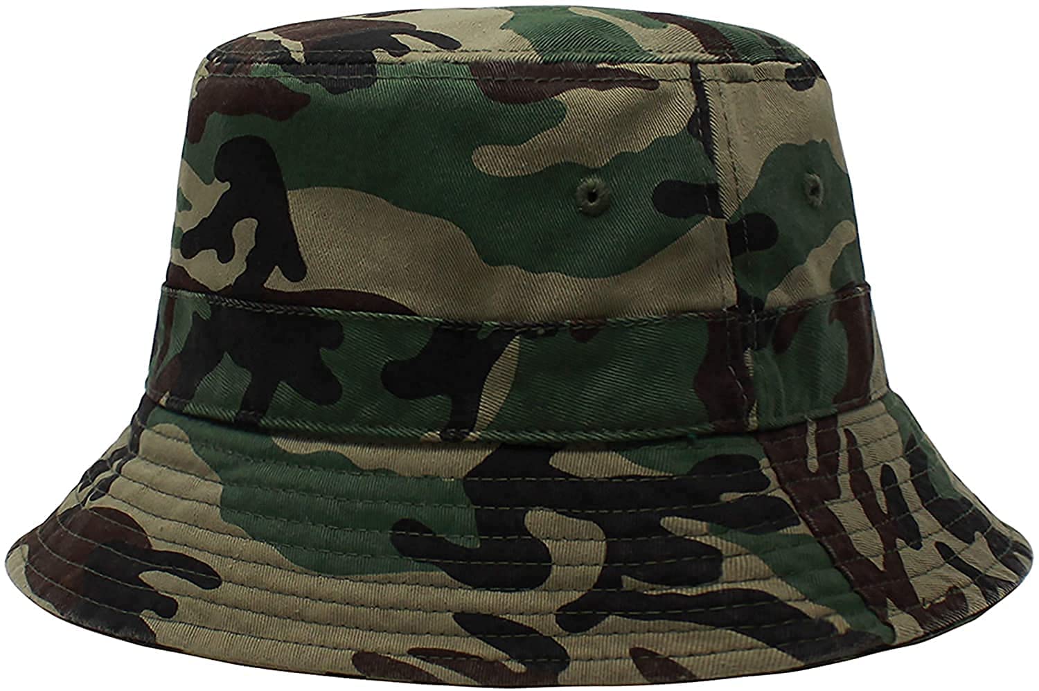 R&DWomen’s Hat Everyday Bucket Style Cotton Hat Lightweight Outdoor Summer Beach Vacation Getaway Headwear (Army)