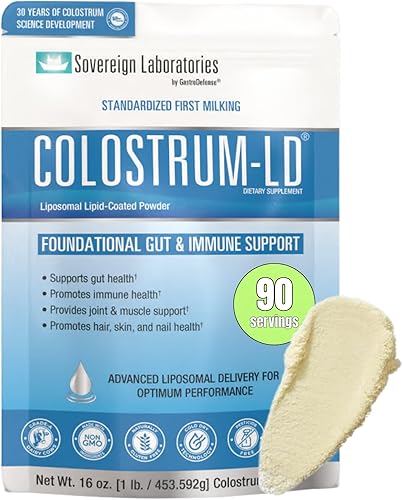 Colostrum-LD con Proprietary Liposomal entrega en polvo LD para la tecnología de hasta 1500 mejor biodisponibilidad que calostro bobino regular 1