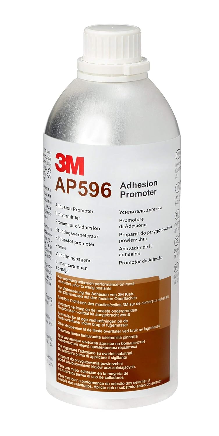 3M Adhesion Promoter AP596, Clear, 1000 mL Bottle Adhesive Primers