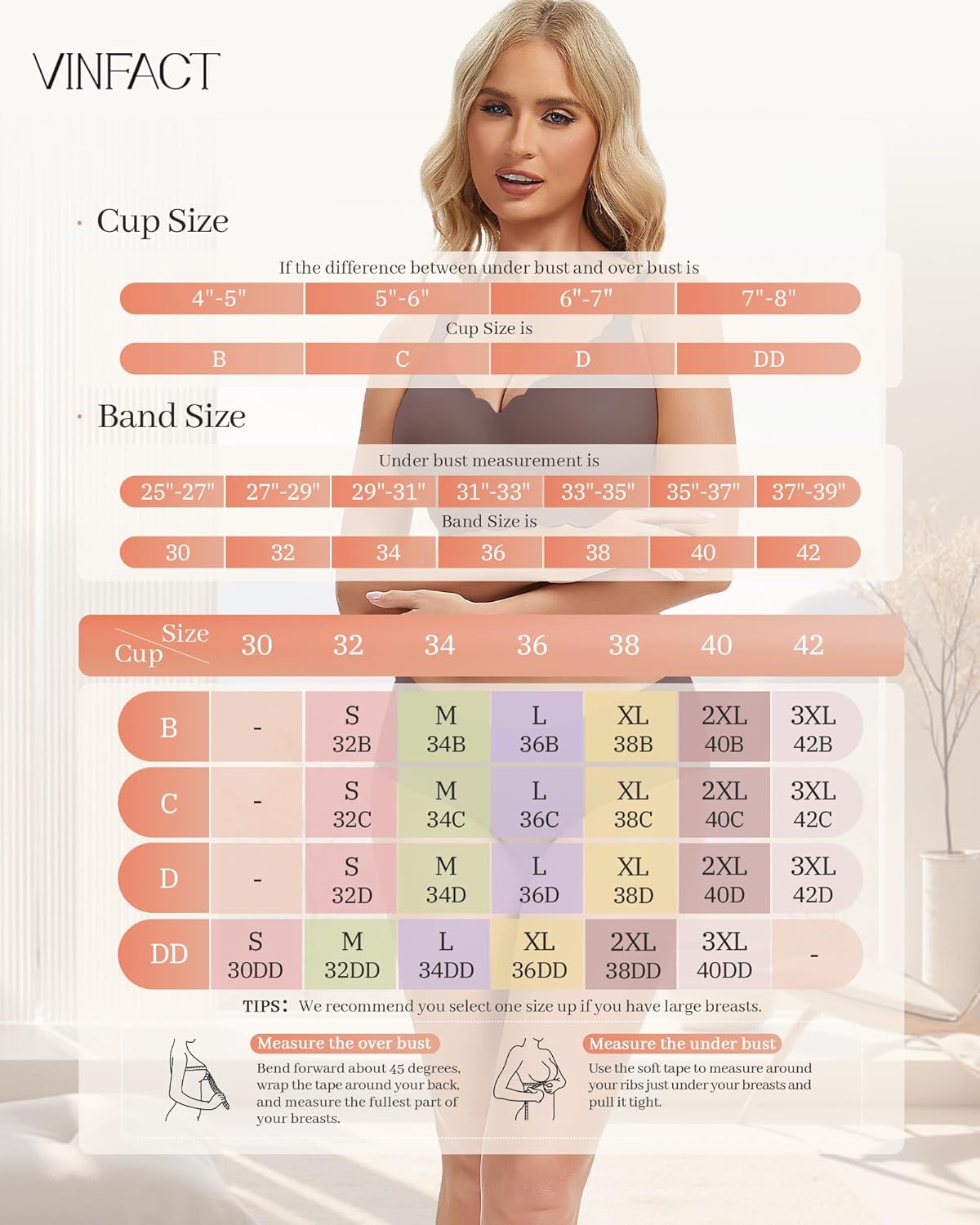 Vinfact Jelly Wireless Bras for Women No Underwire Supportive Seamless Bra Comfort Soft Bralette Full Coverage T-Shirt Bra - Image 6