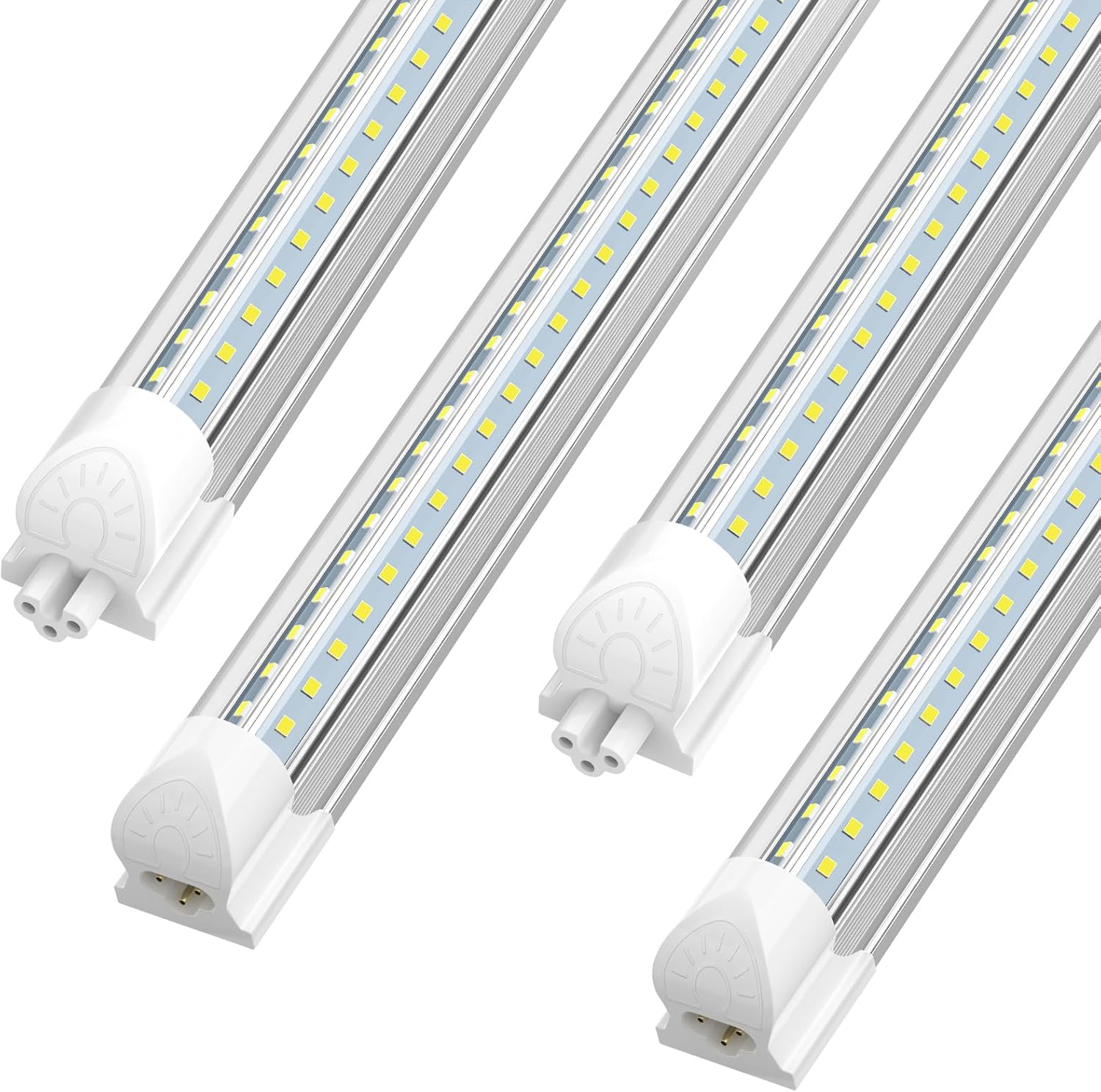 SHOPLED 4FT LED Shop Light, 45W 6300LM 6000K Cool White, V-Shape Linkable