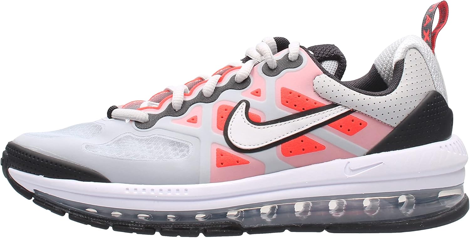 Nike Boy's Air Max Genome (Big Kid) Pure Platinum/White/Bright Crimson/Black 6.5 Big Kid M