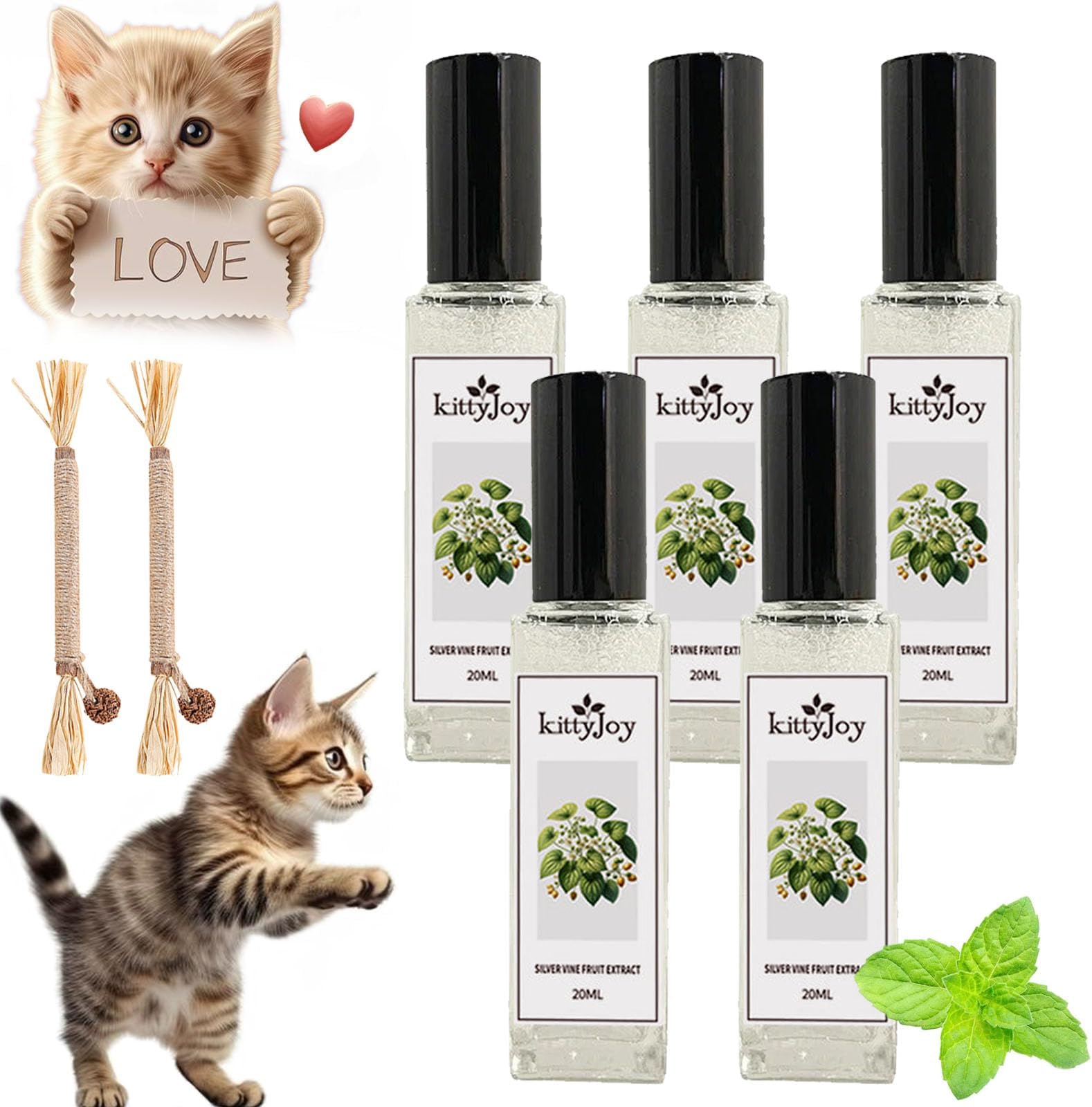Herbal Cat Joy, Kitty Joy Herbal Cat Joy, Celery Pets Herbal Cat Joy, Kitty Joy Herbal Spray, Cat Stress and Anxiety Relief, Happy Living Space for Your Cat (5Pcs)