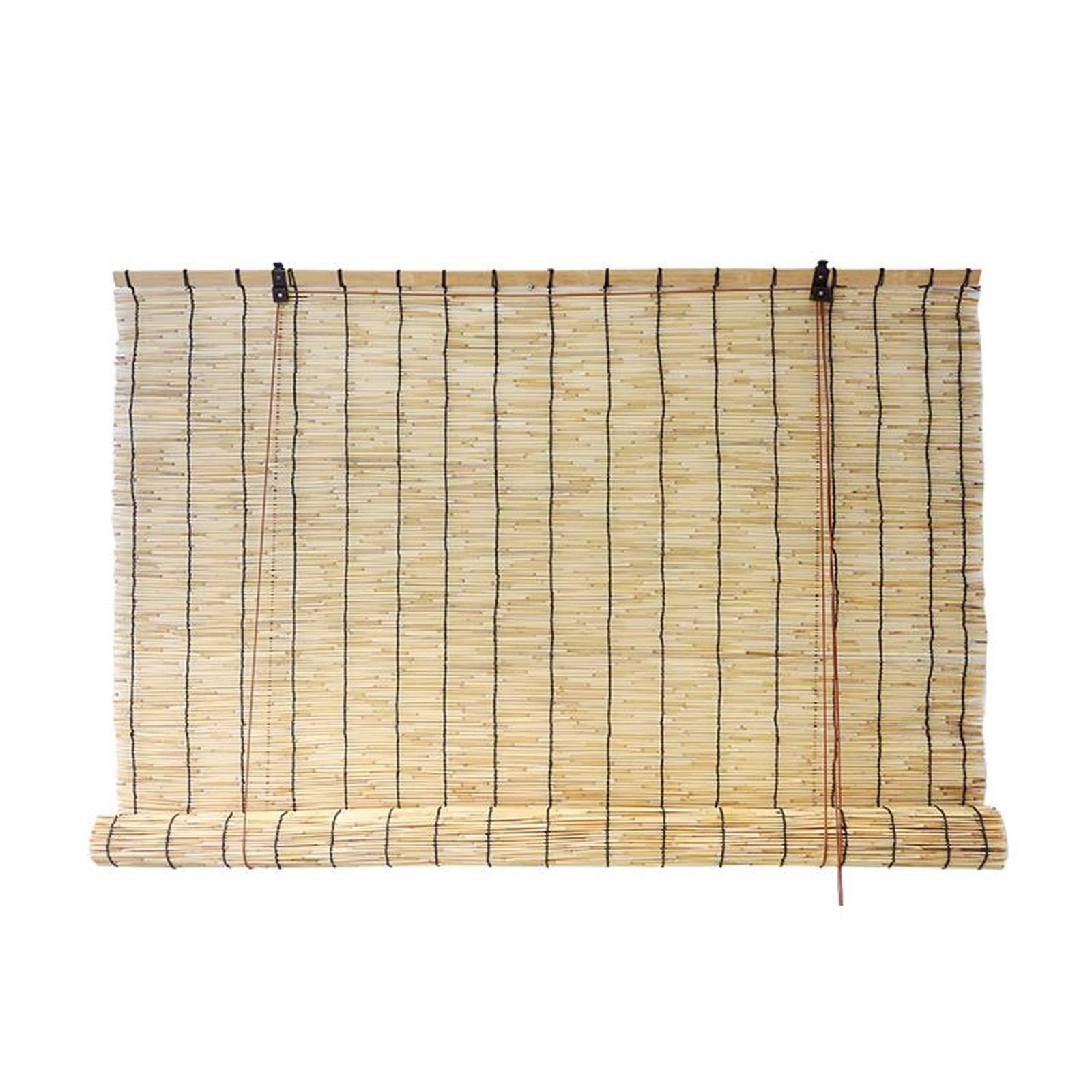 Tenda A Rullo In Bambù Carbonizzato Retrò – 105x215cm – Tenda Per Esterno/Interno, Ombreggiante Naturale Per Balcone E Finestra - 4