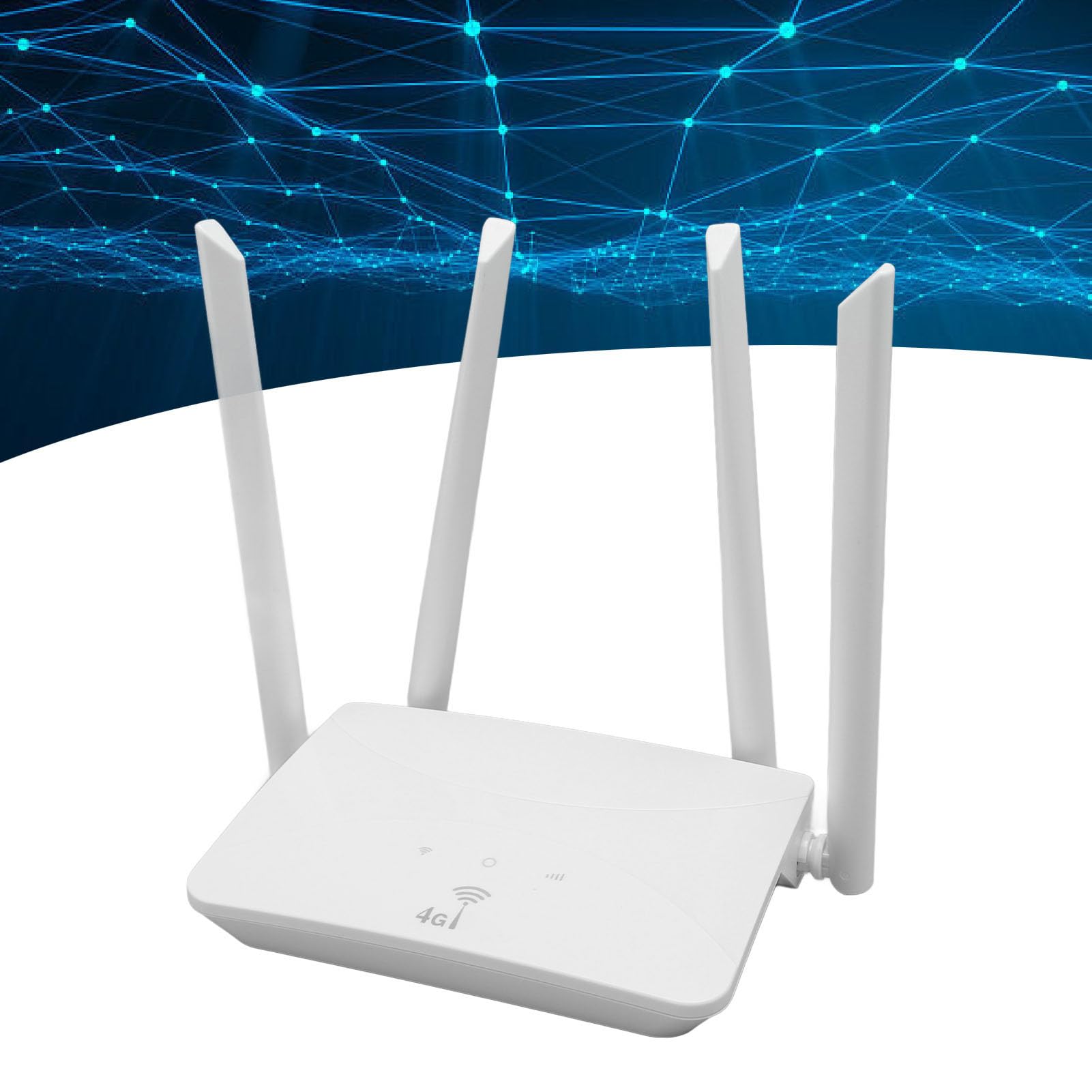 Router WiFi Sbloccato, Modem Router 4G LTE con Slot per Scheda SIM e 4 Antenne 5dBi, Modem Router WiFi 300Mbps per Telefono Tablet Laptop (Spina europea)