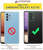 Vista 4 de Funda compatible con Samsung Galaxy A32, diseño de patrón estético de Feliz Navidad, protección de cuerpo completo a prueba de golpes para Samsung