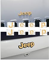 Vista 24 de Reflective Concepts - 2014-2018 Jeep Cherokee - Pegatinas de calcomanía superpuesta para emblema delantero y trasero de Jeep