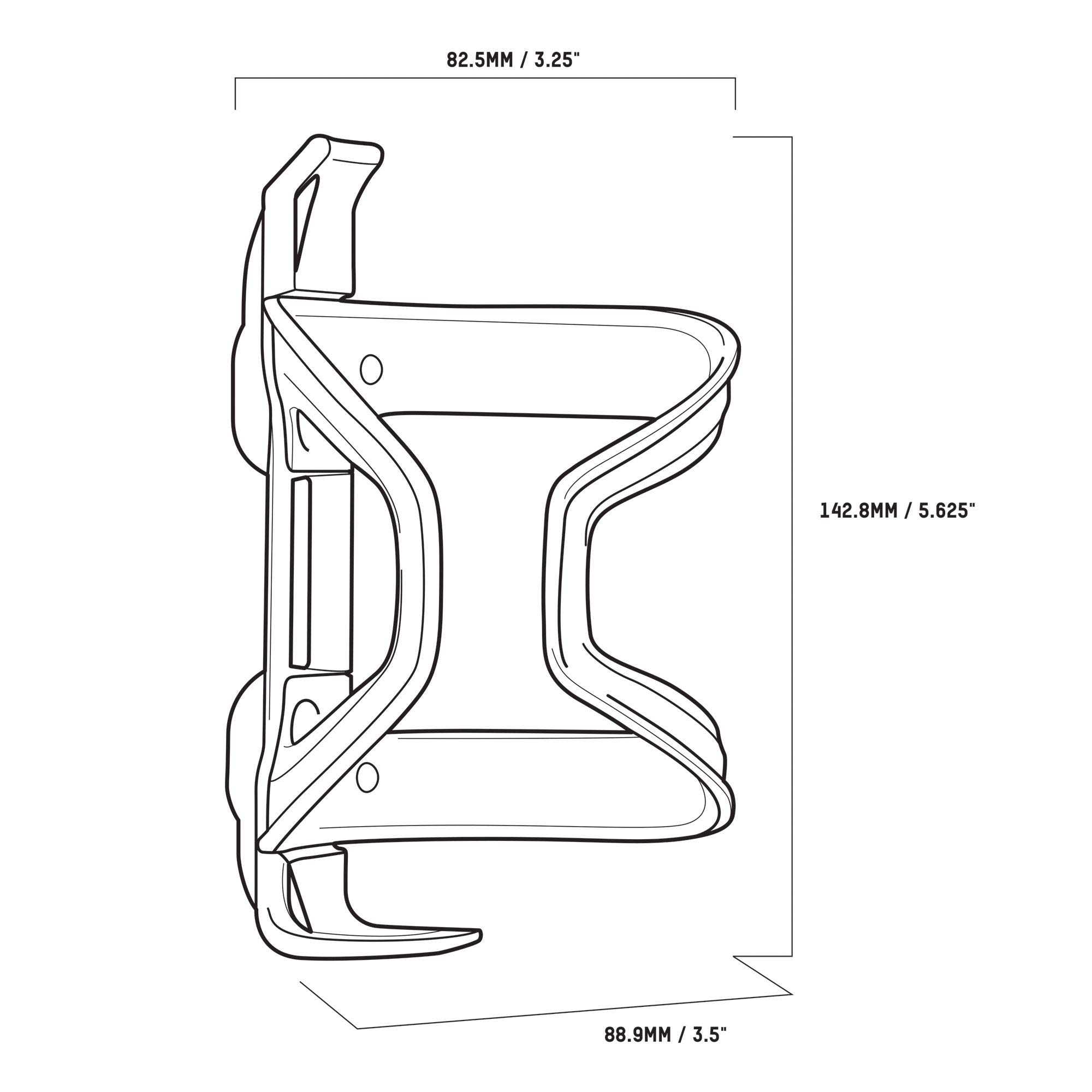 Blackburn Unisex Wayside Side Entry MTB butelka na butelk?, czarna, jeden rozmiar