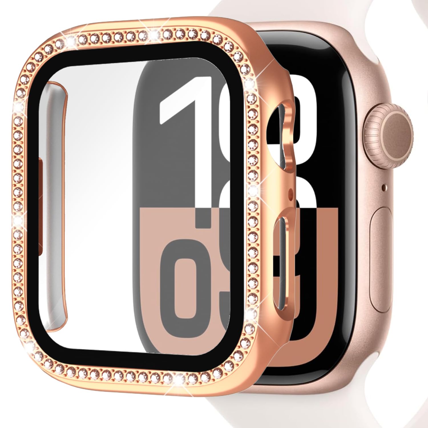 Amazon.co.jp: GYOKUYU「ラインストーンケース」FOR Apple Watch 11/10 