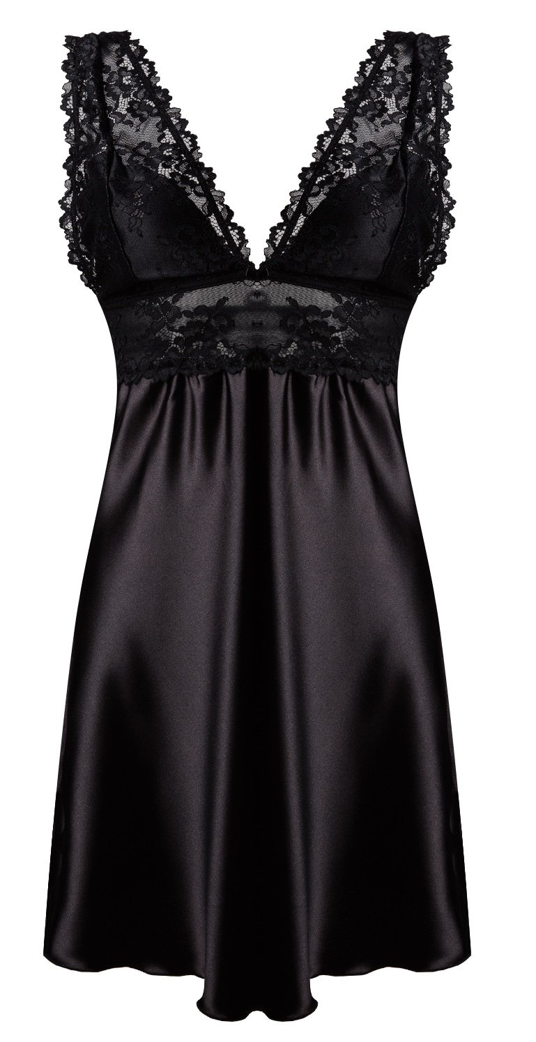 DKaren Camicia da Notte Uniforme con Pizzo Cleo