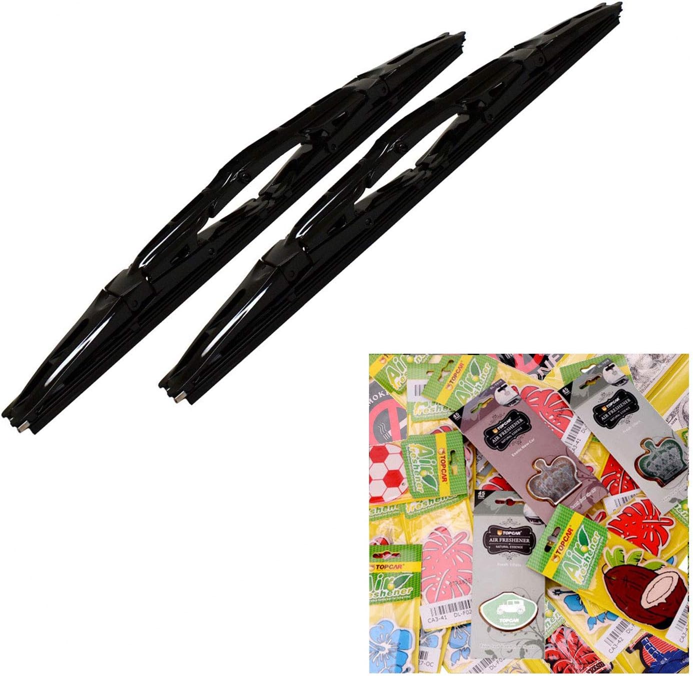 A Package of 2 Maximum Power Dual Wiper Blade Chrome 22