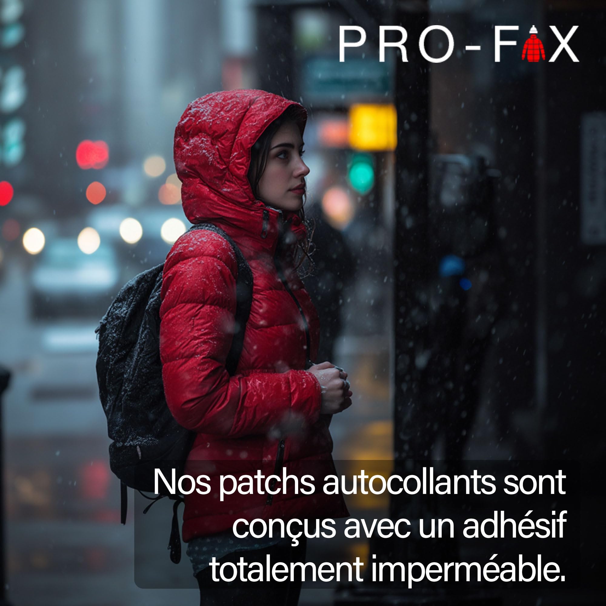 Kit Réparation Doudoune Pro Fix – Patchs Autocollants Imperméables – Pour Manteau, Sac De Couchage, Tente – Bordeaux Réparation équipement Outdoor