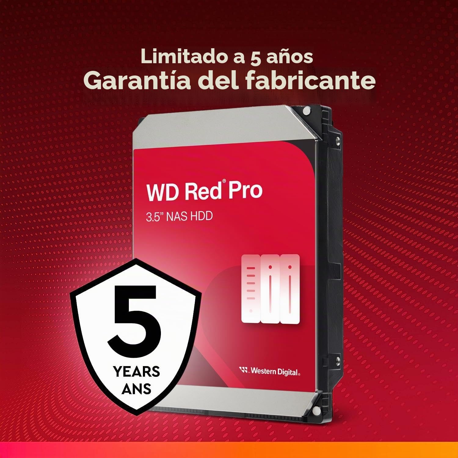 WD Red Pro 8TB 3.5'' NAS Disco Duro Interno - 7200 RPM - WD8003FFBX
