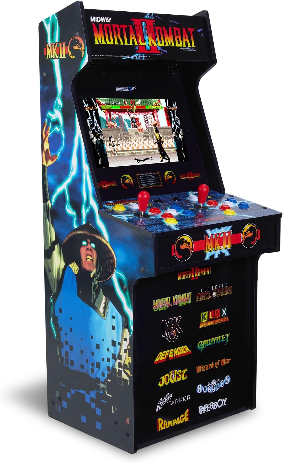 Mortal Kombat Classic SE Arcade Machine, 15.6-Inch Screen | 4-Feet Tall Features 13 Classic Games And WiFi Leaderboards