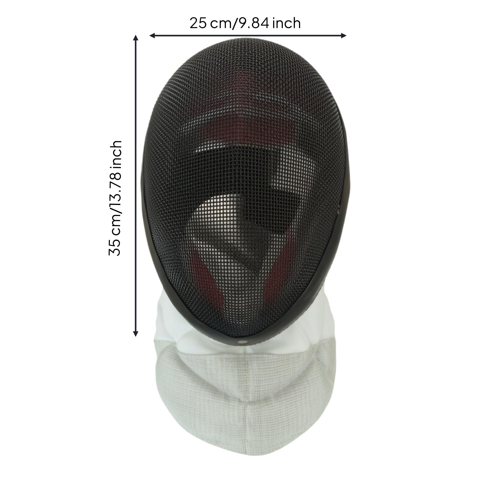 Qianly Maschera da Scherma Comoda Regolabile, Maschera da Scherma con Ventilazione, Resistente, e, per namento, Schermidori, Atleti
