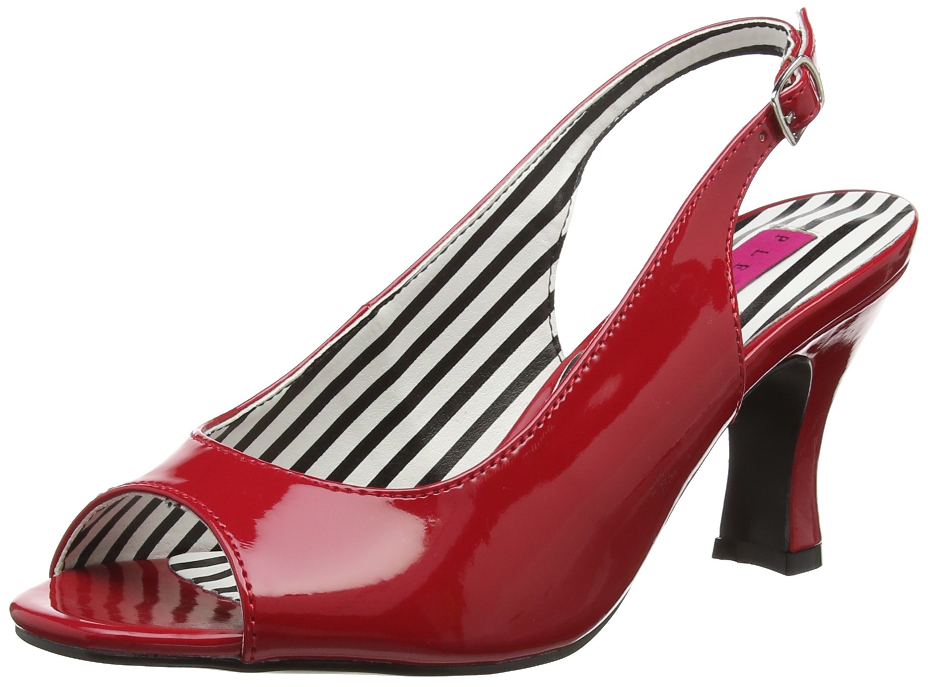 PleaserPink Label JENNA-02 Blk Pat