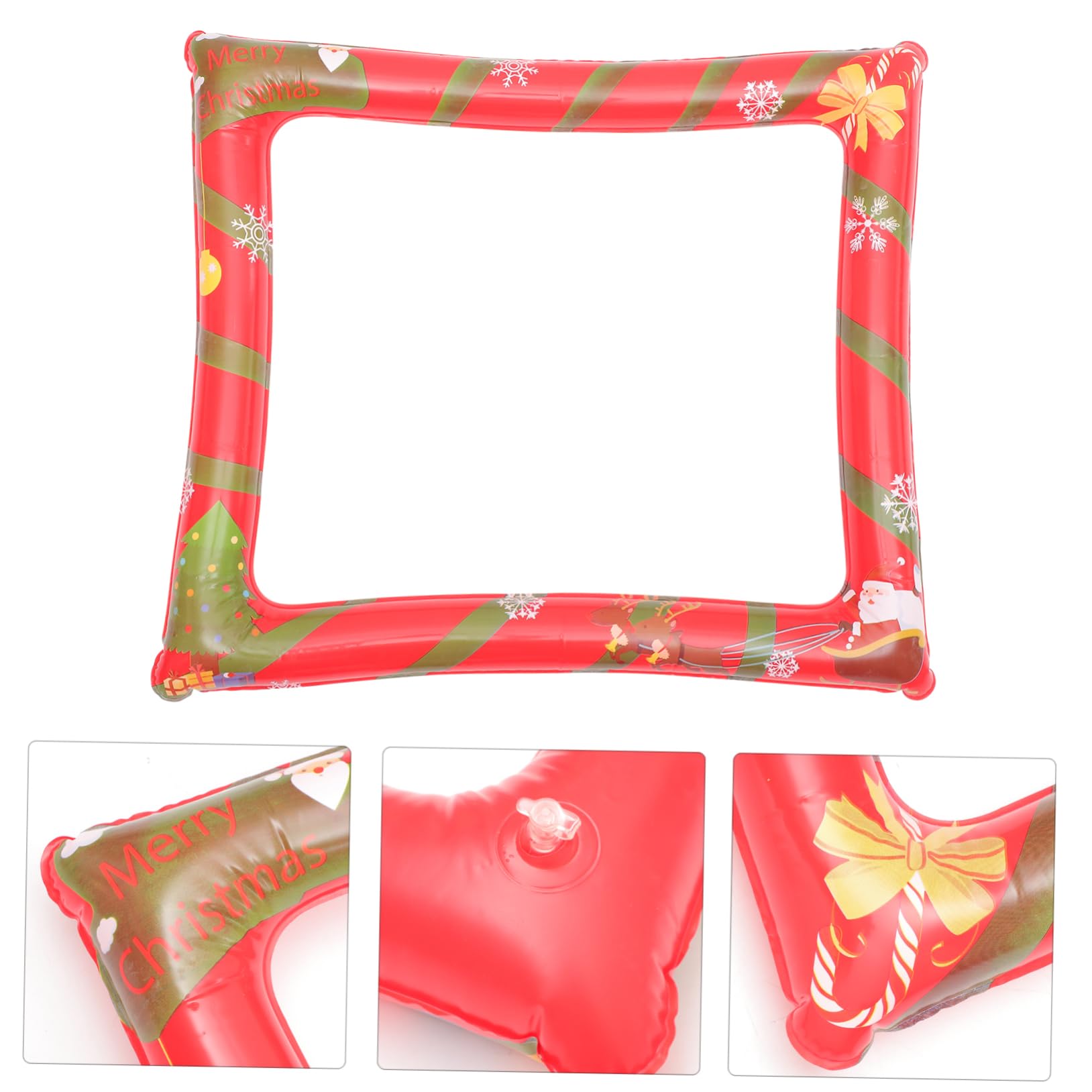 2stücke Aufblasbarer Pet-fotorahmen Für Weihnachtsfeiern Party-fotoautomaten-Requisiten Fotografie-zubehör Leicht Zu Lagern Transportieren