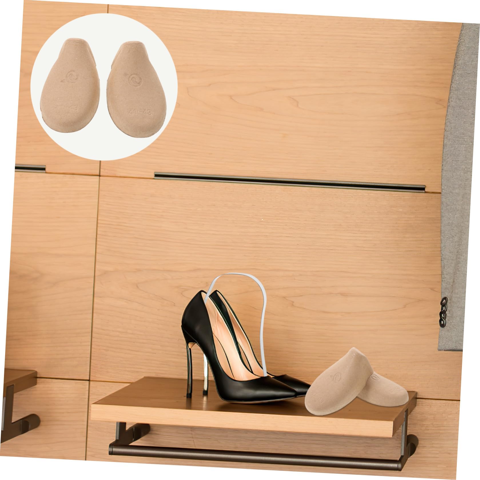 Angoily Inserto per Scarpe da Lavanderia a Secco 50 Paia Tendiscarpe in Polpa di Cellulosa Eu 41-43 Modellatore per Scarpe da Uomo Accessori per Prevenzione Rughe
