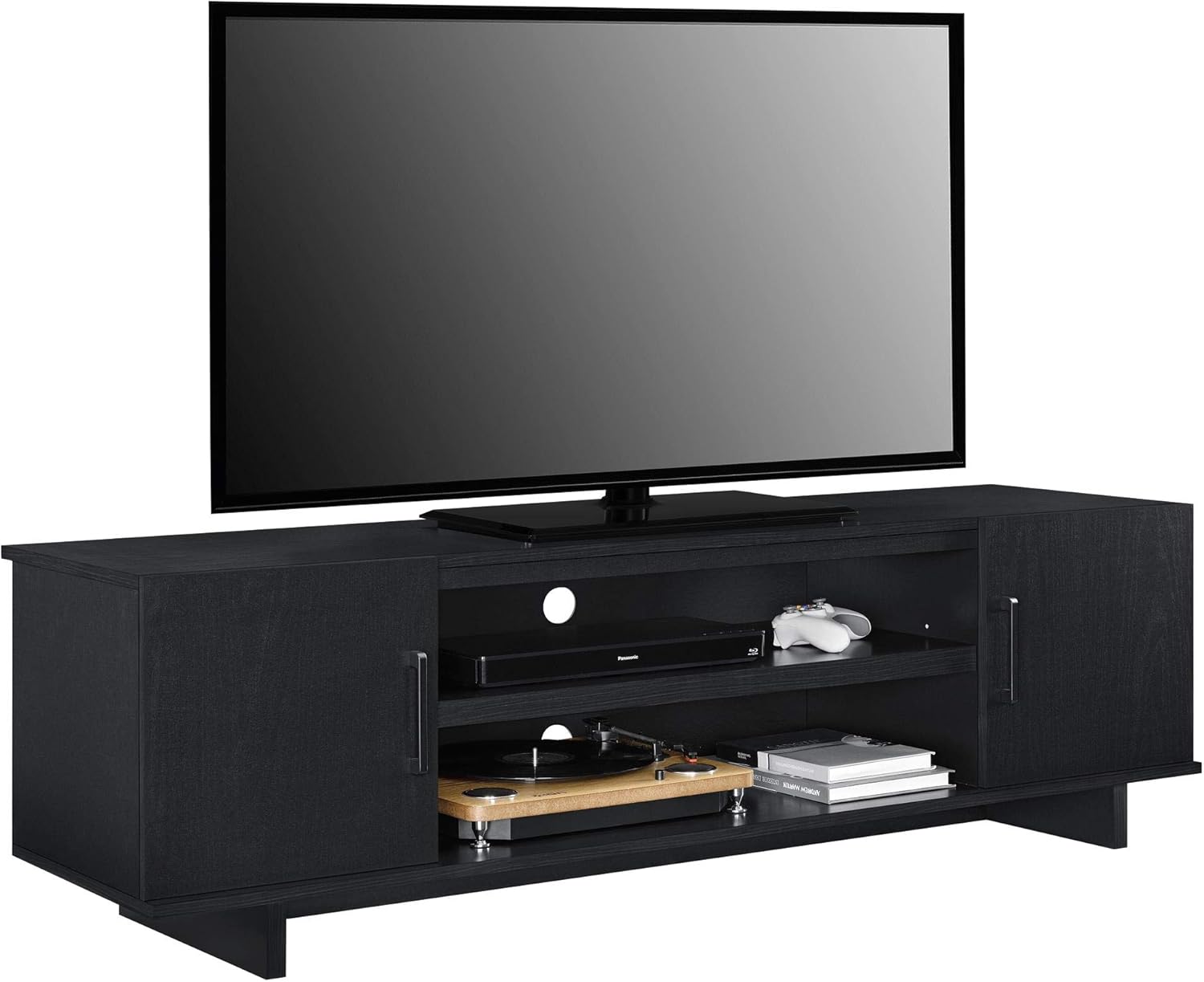 Ameriwood Home Southlander TV Stand, Black Oak, 65" TV