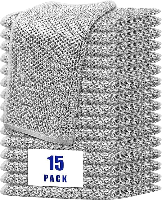 See full amazon price history chart for AK Sales Non Scratch Dish Wash Cloth for Kitchen Reusable Wire Dish Cloth Multipurpose Wire Dishwashing Rags for Wet and Dry Cleaning Scrubber Dish Cloth (Pack of 15) AK Sales Non Scratch Dish Wash Cloth for Kitchen Reusable Wire Dish Cloth Multipurpose Wire Dishwashing Rags for Wet and Dry Cleaning Scrubber Dish Cloth (Pack of 15) (B0DFCYLSK5) Amazon Price History, Amazon Price Tracker