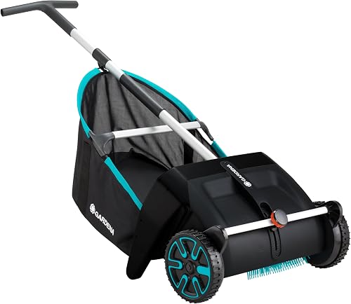 Gardena Aspirateur de Feuilles et de pelouse Balayeuse mécanique pour Le Jardin, avec Sac de Capture Amovible, système de brosses rotatives, poignée Ergonomique, Silencieux (3565-20) - 2
