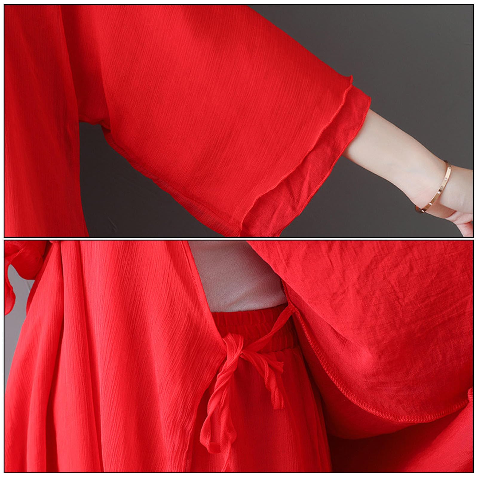 Costume Tai Chi pour Femmes, Uniforme de Méditation Zen Traditionnel Chinois, Vêtements D'arts Martiaux, Vêtements D'exercices Matinaux de Kung Fu
