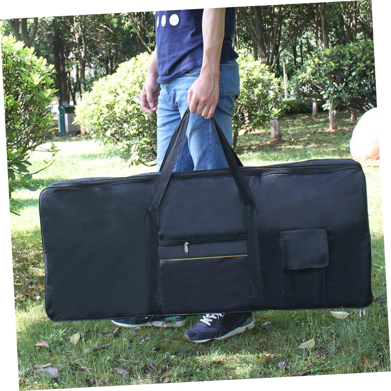 Borsa Nera per Elettronica Tasti Tastiera e Oxford Design 61 Tracolla Ergonomico Regolabile Portatile