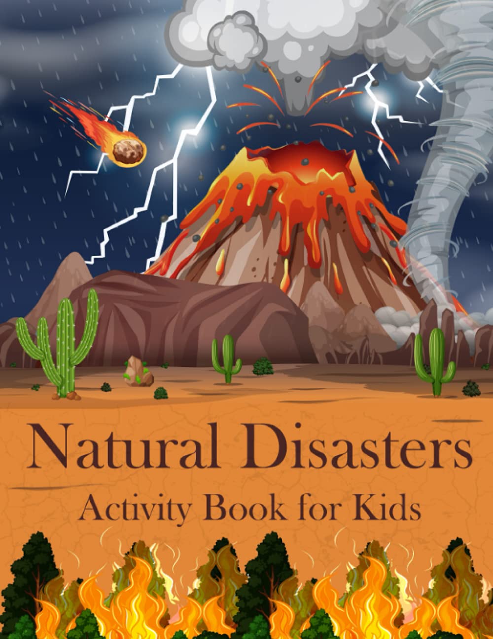 Natural Disasters Activity Book For Kids Puzzle Coloring Pages Word ...