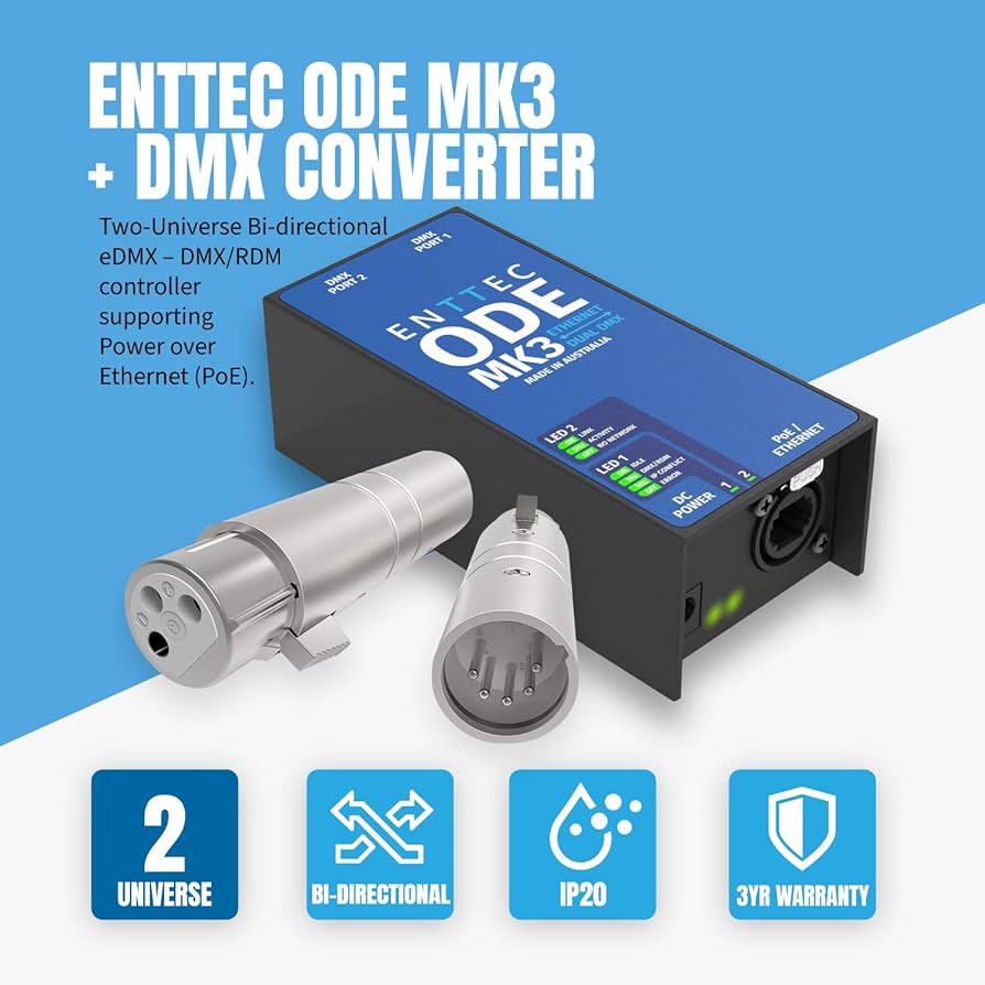 その他 ENTTEC ODE Mk2 PoE DMX ENTTEC TECH TIPS: ODE MK2 - Introduction and Configuration