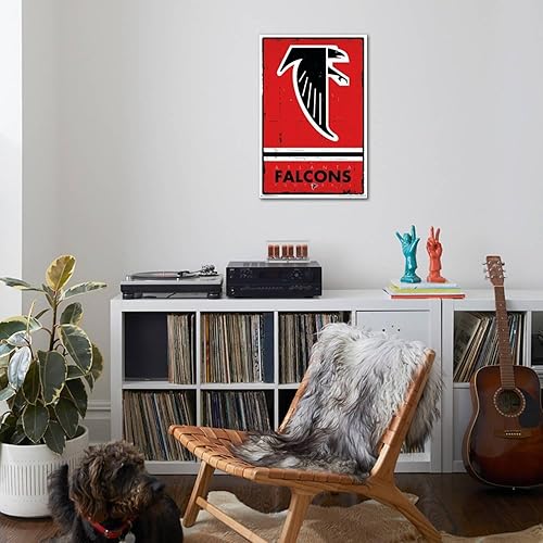 Miniatura 4 de Trends International NFL Atlanta Falcons - Retro Logo 15 Canvas Wall Poster