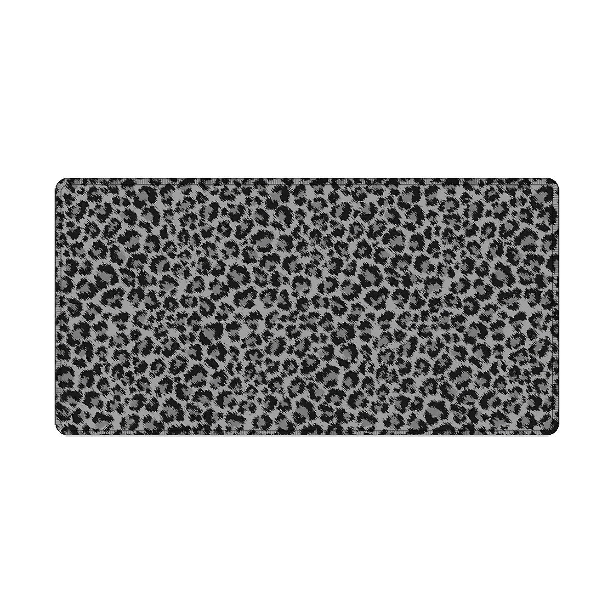 artslion Large Mouse Mat 80x40cm for Office & Gaming – Extended Mouse Mat Grey Leopard Print Designs Mouse Pad Smooth Surface Non-Slip Base — image 1