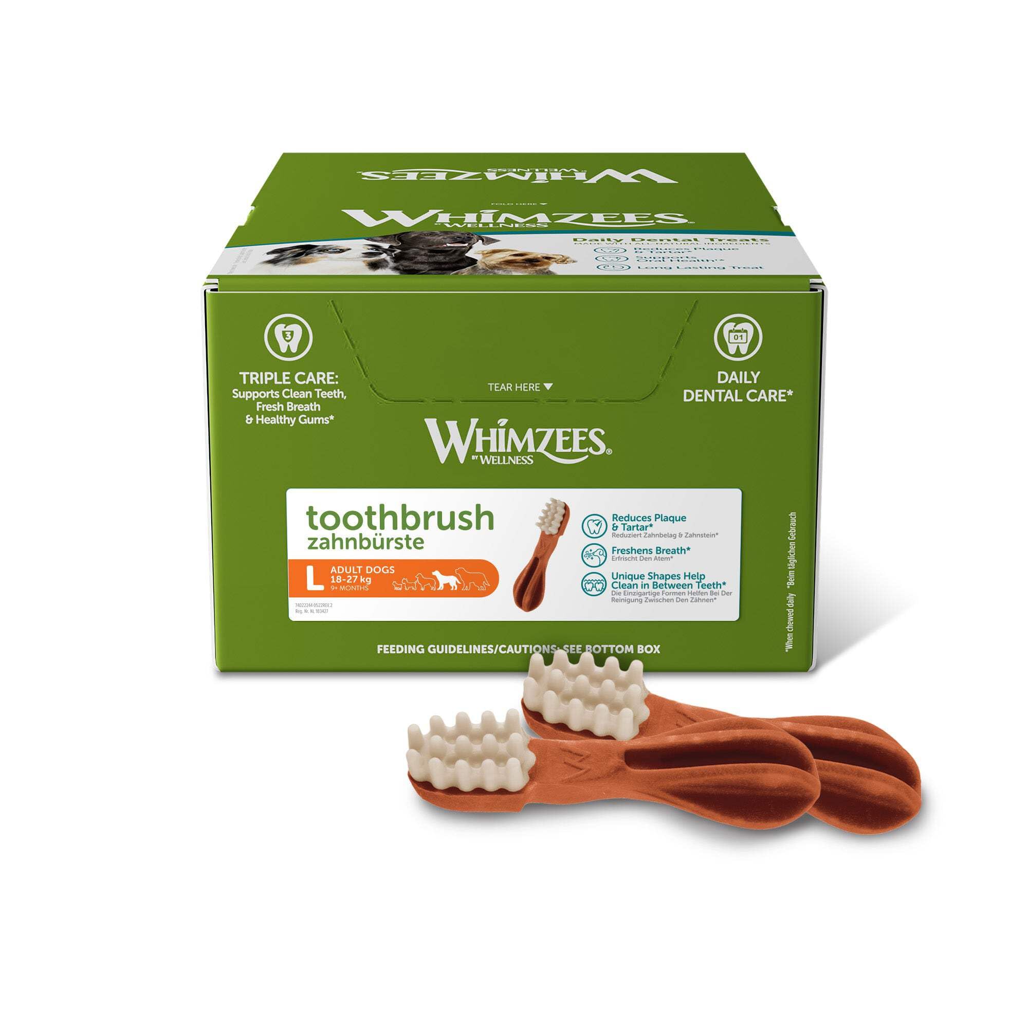WHIMZEES Toothbrush L 30UDS