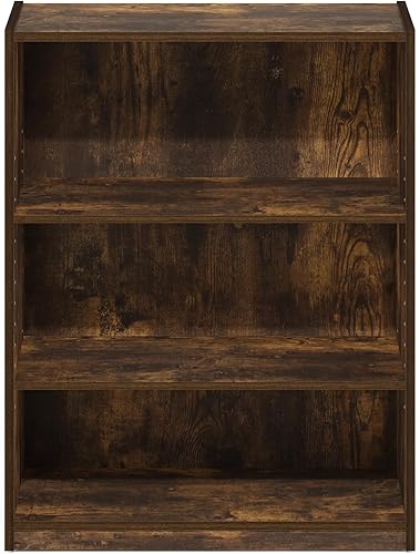 Miniatura 103 de Furinno Jaya Simple Home Estantería ajustable de 3 niveles, blanco Blanco,Negro -,Pino ámbar,Nuez Columbia,Espresso,Roble Frech