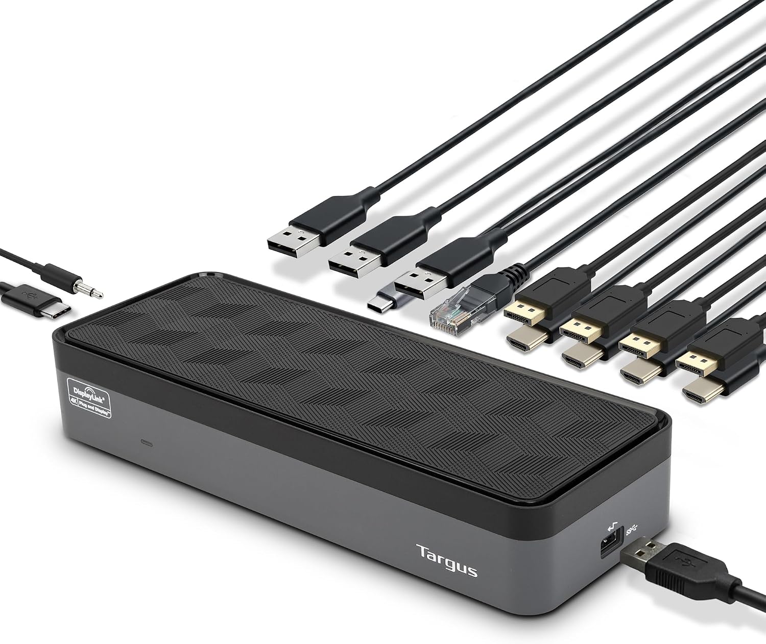 USB-C Universal Quad 4K (QV4K) Docking Station with 100W Power Delivery, Black (DOCK570USZ)